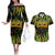 Feather Mask Mardi Gras Couples Matching Off The Shoulder Long Sleeve Dress and Hawaiian Shirt LT9 - Wonder Print Shop