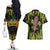 Feather Mask Mardi Gras Couples Matching Off The Shoulder Long Sleeve Dress and Hawaiian Shirt LT9 - Wonder Print Shop