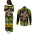 Feather Mask Mardi Gras Couples Matching Puletasi and Long Sleeve Button Shirt LT9 - Wonder Print Shop