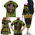 Feather Mask Mardi Gras Family Matching Off Shoulder Long Sleeve Dress and Hawaiian Shirt - Wonder Print Shop