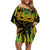 Feather Mask Mardi Gras Family Matching Off Shoulder Short Dress and Hawaiian Shirt LT9 - Wonder Print Shop