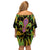 Feather Mask Mardi Gras Family Matching Off Shoulder Short Dress and Hawaiian Shirt LT9 - Wonder Print Shop