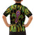 Feather Mask Mardi Gras Family Matching Short Sleeve Bodycon Dress and Hawaiian Shirt - Wonder Print Shop