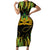 Feather Mask Mardi Gras Family Matching Short Sleeve Bodycon Dress and Hawaiian Shirt - Wonder Print Shop