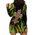 Feather Mask Mardi Gras Hoodie Dress - Wonder Print Shop