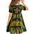 Feather Mask Mardi Gras Kid Short Sleeve Dress - Wonder Print Shop