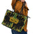 Feather Mask Mardi Gras Leather Tote Bag - Wonder Print Shop