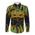 Feather Mask Mardi Gras Long Sleeve Button Shirt - Wonder Print Shop