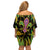 Feather Mask Mardi Gras Off Shoulder Short Dress - Wonder Print Shop