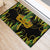 Feather Mask Mardi Gras Rubber Doormat - Wonder Print Shop