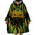 Feather Mask Mardi Gras Wearable Blanket Hoodie - Wonder Print Shop