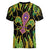 Feather Mask Mardi Gras Women V Neck T Shirt - Wonder Print Shop