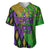 Peace Love Mardi Gras Baseball Jersey Carnival Masks With Feathers LT9 - Wonder Print Shop