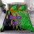 Peace Love Mardi Gras Bedding Set Carnival Masks With Feathers LT9 - Wonder Print Shop