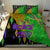 Peace Love Mardi Gras Bedding Set Carnival Masks With Feathers LT9 - Wonder Print Shop