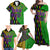 Peace Love Mardi Gras Family Matching Off Shoulder Maxi Dress and Hawaiian Shirt Carnival Masks With Feathers LT9 - Wonder Print Shop