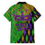 Peace Love Mardi Gras Family Matching Tank Maxi Dress and Hawaiian Shirt Carnival Masks With Feathers - Wonder Print Shop