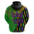 Peace Love Mardi Gras Hoodie Carnival Masks With Feathers - Wonder Print Shop