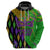 Peace Love Mardi Gras Hoodie Carnival Masks With Feathers - Wonder Print Shop