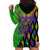 Peace Love Mardi Gras Hoodie Dress Carnival Masks With Feathers - Wonder Print Shop