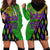 Peace Love Mardi Gras Hoodie Dress Carnival Masks With Feathers - Wonder Print Shop