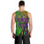 Peace Love Mardi Gras Men Tank Top Carnival Masks With Feathers - Wonder Print Shop