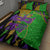 Peace Love Mardi Gras Quilt Bed Set Carnival Masks With Feathers - Wonder Print Shop