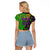 Peace Love Mardi Gras Raglan Cropped T Shirt Carnival Masks With Feathers - Wonder Print Shop