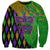 Peace Love Mardi Gras Sweatshirt Carnival Masks With Feathers - Wonder Print Shop