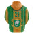 Custom Ivory Coast Football Zip Hoodie The Champions Les Elephants 2024 - Wonder Print Shop