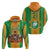 Custom Ivory Coast Football Zip Hoodie The Champions Les Elephants 2024 - Wonder Print Shop