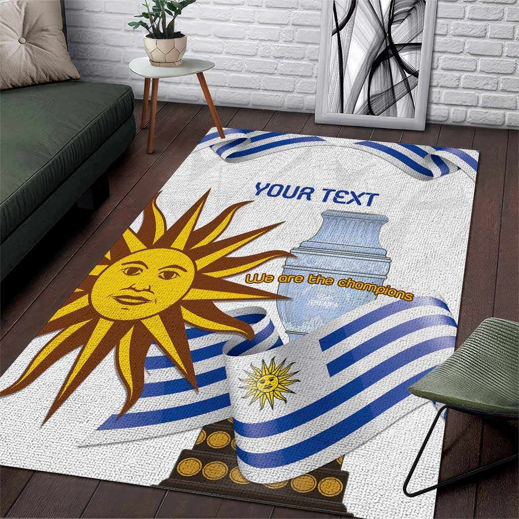 Custom Uruguay La Celeste Football Champions Area Rug Glory To The Sky Blue LT9 - Wonder Print Shop