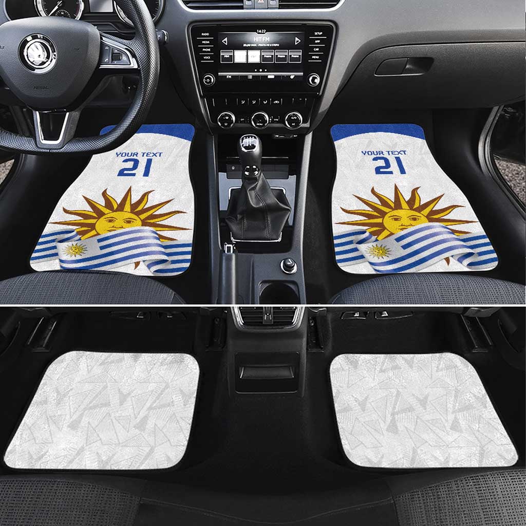 Custom Uruguay La Celeste Football Champions Car Mats Glory To The Sky Blue LT9 - Wonder Print Shop