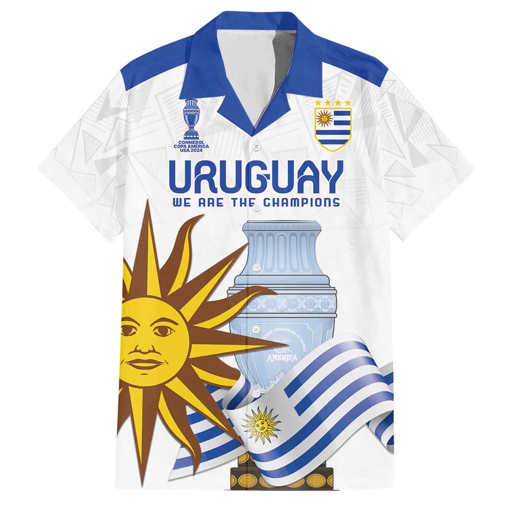 Custom Uruguay La Celeste Football Champions Hawaiian Shirt Glory To The Sky Blue - Wonder Print Shop