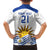 Custom Uruguay La Celeste Football Champions Kid Hawaiian Shirt Glory To The Sky Blue - Wonder Print Shop