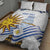 Custom Uruguay La Celeste Football Champions Quilt Bed Set Glory To The Sky Blue - Wonder Print Shop