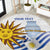 Custom Uruguay La Celeste Football Champions Round Carpet Glory To The Sky Blue