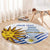 Custom Uruguay La Celeste Football Champions Round Carpet Glory To The Sky Blue