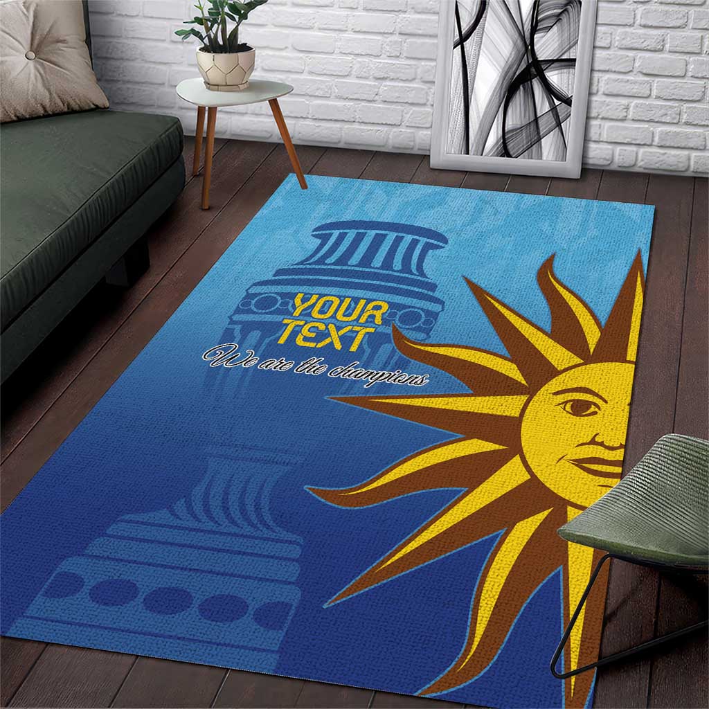 Custom Uruguay La Celeste Football Area Rug Go Champions 2024 LT9 - Wonder Print Shop