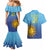 Custom Uruguay La Celeste Football Couples Matching Mermaid Dress and Hawaiian Shirt Go Champions 2024 LT9 - Wonder Print Shop