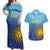 Custom Uruguay La Celeste Football Couples Matching Off Shoulder Maxi Dress and Hawaiian Shirt Go Champions 2024 LT9 - Wonder Print Shop