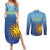 Custom Uruguay La Celeste Football Couples Matching Summer Maxi Dress and Long Sleeve Button Shirt Go Champions 2024 LT9 - Wonder Print Shop