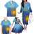 Custom Uruguay La Celeste Football Family Matching Off The Shoulder Long Sleeve Dress and Hawaiian Shirt Go Champions 2024 - Wonder Print Shop