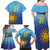 Custom Uruguay La Celeste Football Family Matching Off Shoulder Maxi Dress and Hawaiian Shirt Go Champions 2024 LT9 - Wonder Print Shop