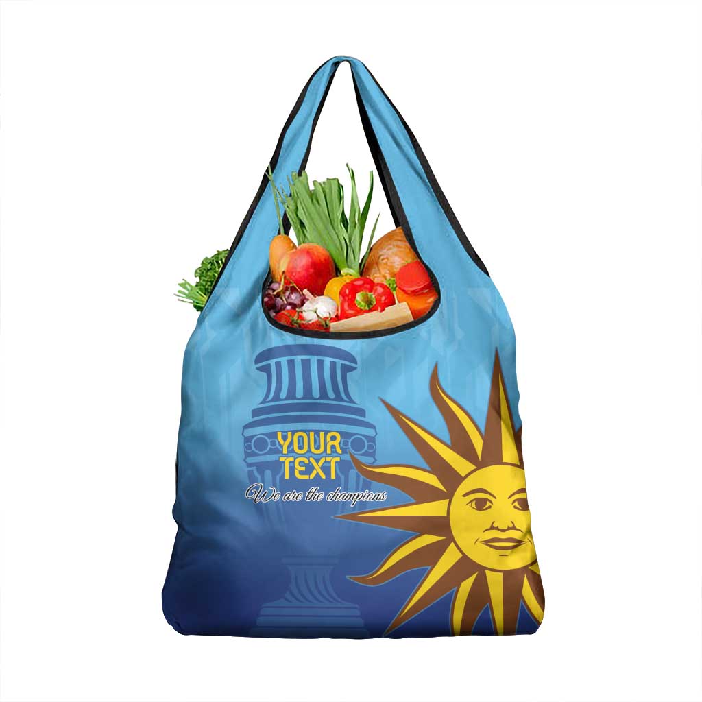 Custom Uruguay La Celeste Football Grocery Bag Go Champions