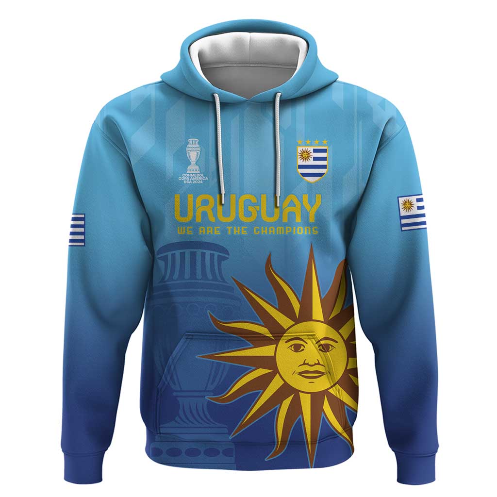 Custom Uruguay La Celeste Football Hoodie Go Champions 2024 - Wonder Print Shop