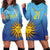 Custom Uruguay La Celeste Football Hoodie Dress Go Champions 2024 - Wonder Print Shop