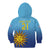 Custom Uruguay La Celeste Football Kid Hoodie Go Champions 2024 - Wonder Print Shop