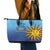 Custom Uruguay La Celeste Football Leather Tote Bag Go Champions 2024 - Wonder Print Shop