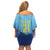 Custom Uruguay La Celeste Football Off Shoulder Short Dress Go Champions 2024 - Wonder Print Shop